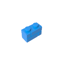 GDS-631 - Brick Special 1 x 2 with Masonry Brick Profile