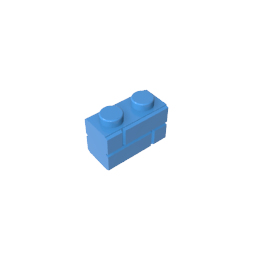 GDS-631 - Brick Special 1 x 2 with Masonry Brick Profile
