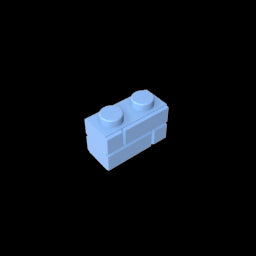 GDS-631 - Brick Special 1 x 2 with Masonry Brick Profile