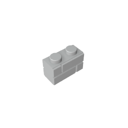 GDS-631 - Brick Special 1 x 2 with Masonry Brick Profile