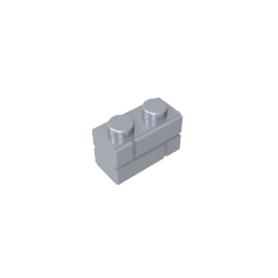 GDS-631 - Brick Special 1 x 2 with Masonry Brick Profile