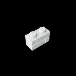 GDS-631 - Brick Special 1 x 2 with Masonry Brick Profile