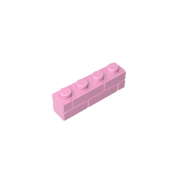 GDS-632 - Brick Special 1 x 4 with Masonry Brick Profile
