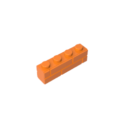GDS-632 - Brick Special 1 x 4 with Masonry Brick Profile