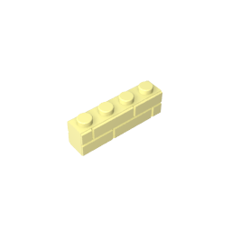 GDS-632 - Brick Special 1 x 4 with Masonry Brick Profile