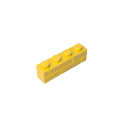 GDS-632 - Brick Special 1 x 4 with Masonry Brick Profile