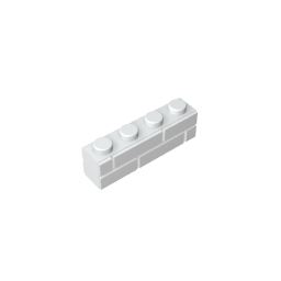 GDS-632 - Brick Special 1 x 4 with Masonry Brick Profile