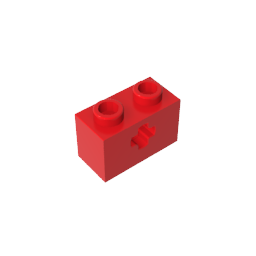 GDS-633 - Technic Brick 1 x 2 with Axle Hole Type 1 [+ Opening] and Bottom Pin