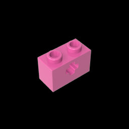 GDS-633 - Technic Brick 1 x 2 with Axle Hole Type 1 [+ Opening] and Bottom Pin