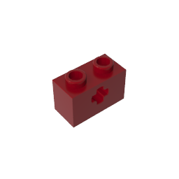 GDS-633 - Technic Brick 1 x 2 with Axle Hole Type 1 [+ Opening] and Bottom Pin