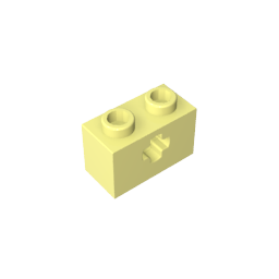 GDS-633 - Technic Brick 1 x 2 with Axle Hole Type 1 [+ Opening] and Bottom Pin