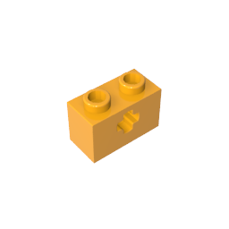 GDS-633 - Technic Brick 1 x 2 with Axle Hole Type 1 [+ Opening] and Bottom Pin