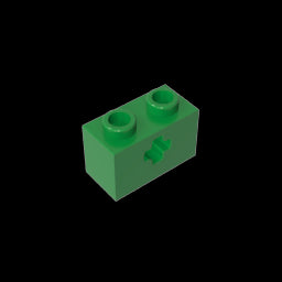 GDS-633 - Technic Brick 1 x 2 with Axle Hole Type 1 [+ Opening] and Bottom Pin