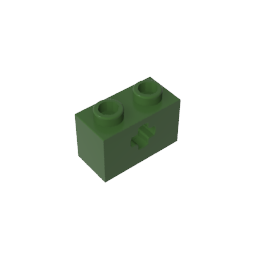 GDS-633 - Technic Brick 1 x 2 with Axle Hole Type 1 [+ Opening] and Bottom Pin