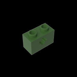 GDS-633 - Technic Brick 1 x 2 with Axle Hole Type 1 [+ Opening] and Bottom Pin