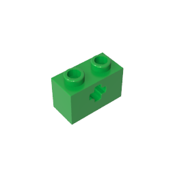 GDS-633 - Technic Brick 1 x 2 with Axle Hole Type 1 [+ Opening] and Bottom Pin