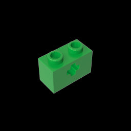 GDS-633 - Technic Brick 1 x 2 with Axle Hole Type 1 [+ Opening] and Bottom Pin