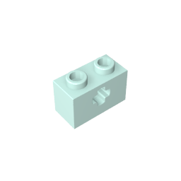 GDS-633 - Technic Brick 1 x 2 with Axle Hole Type 1 [+ Opening] and Bottom Pin