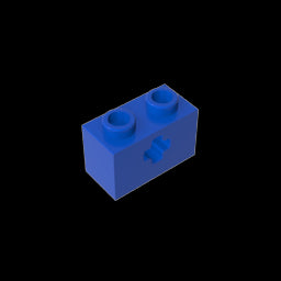 GDS-633 - Technic Brick 1 x 2 with Axle Hole Type 1 [+ Opening] and Bottom Pin