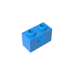 GDS-633 - Technic Brick 1 x 2 with Axle Hole Type 1 [+ Opening] and Bottom Pin