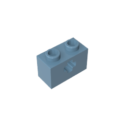 GDS-633 - Technic Brick 1 x 2 with Axle Hole Type 1 [+ Opening] and Bottom Pin