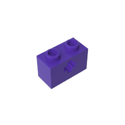 GDS-633 - Technic Brick 1 x 2 with Axle Hole Type 1 [+ Opening] and Bottom Pin