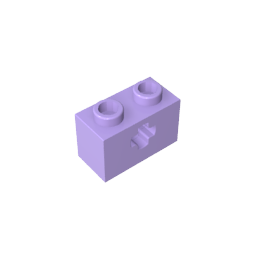 GDS-633 - Technic Brick 1 x 2 with Axle Hole Type 1 [+ Opening] and Bottom Pin