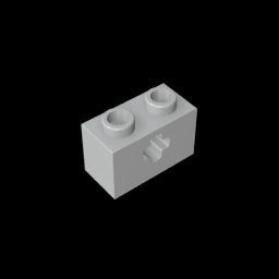 GDS-633 - Technic Brick 1 x 2 with Axle Hole Type 1 [+ Opening] and Bottom Pin