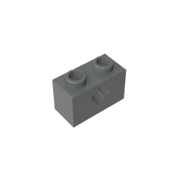 GDS-633 - Technic Brick 1 x 2 with Axle Hole Type 1 [+ Opening] and Bottom Pin
