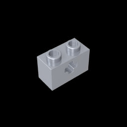GDS-633 - Technic Brick 1 x 2 with Axle Hole Type 1 [+ Opening] and Bottom Pin