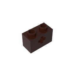GDS-633 - Technic Brick 1 x 2 with Axle Hole Type 1 [+ Opening] and Bottom Pin