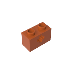GDS-633 - Technic Brick 1 x 2 with Axle Hole Type 1 [+ Opening] and Bottom Pin