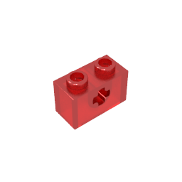 GDS-633 - Technic Brick 1 x 2 with Axle Hole Type 1 [+ Opening] and Bottom Pin