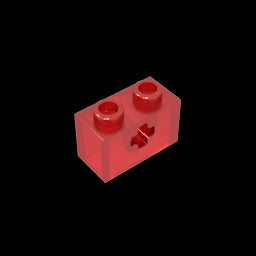 GDS-633 - Technic Brick 1 x 2 with Axle Hole Type 1 [+ Opening] and Bottom Pin