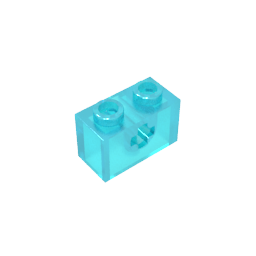 GDS-633 - Technic Brick 1 x 2 with Axle Hole Type 1 [+ Opening] and Bottom Pin
