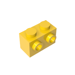 GDS-634 - Brick Special 1 x 2 with 2 Studs on 1 Side