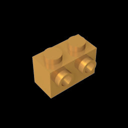 GDS-634 - Brick Special 1 x 2 with 2 Studs on 1 Side