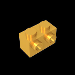 GDS-634 - Brick Special 1 x 2 with 2 Studs on 1 Side