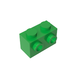 GDS-634 - Brick Special 1 x 2 with 2 Studs on 1 Side