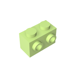 GDS-634 - Brick Special 1 x 2 with 2 Studs on 1 Side