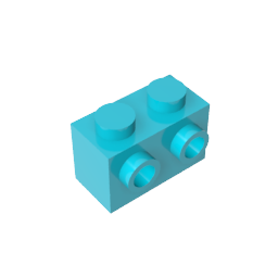 GDS-634 - Brick Special 1 x 2 with 2 Studs on 1 Side