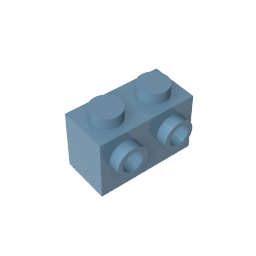GDS-634 - Brick Special 1 x 2 with 2 Studs on 1 Side