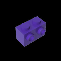 GDS-634 - Brick Special 1 x 2 with 2 Studs on 1 Side