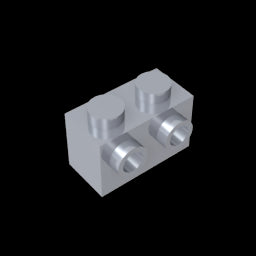 GDS-634 - Brick Special 1 x 2 with 2 Studs on 1 Side