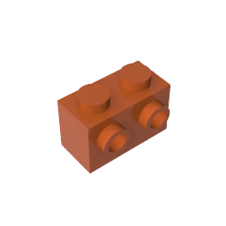 GDS-634 - Brick Special 1 x 2 with 2 Studs on 1 Side