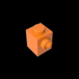 GDS-635 - Brick Special 1 x 1 with Stud on 1 Side