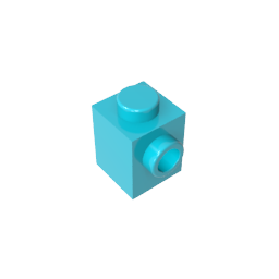 GDS-635 - Brick Special 1 x 1 with Stud on 1 Side