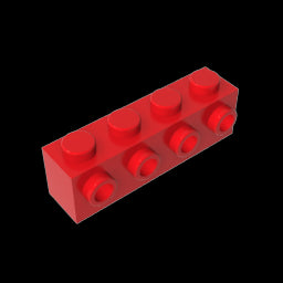 GDS-637 - Brick Special 1 x 4 with 4 Studs on One Side