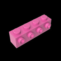 GDS-637 - Brick Special 1 x 4 with 4 Studs on One Side