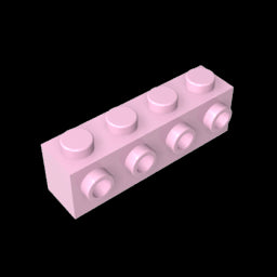 GDS-637 - Brick Special 1 x 4 with 4 Studs on One Side